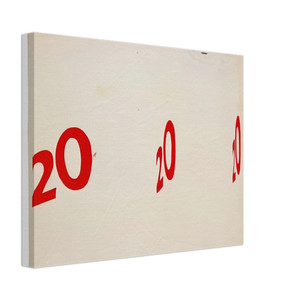 Edward Ruscha  20 20 20 1962 Canvas