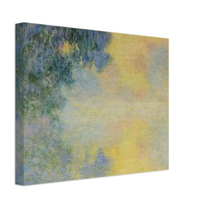 claude monet  Misty Morning on the Seine Sunrise Canvas