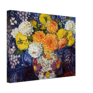 Theo van Rysselberghe  VASE OF FLOWERS 1907 Canvas
