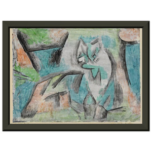 Paul Klee  A KIND OF CAT 1937 Premium Metal Framed Art Print / Poster