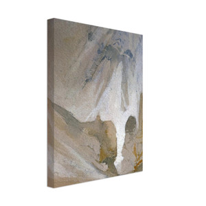 Thomas Moran  Canyon Walls Yellowstone sketch Canvas