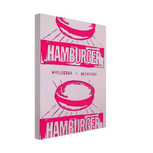 Andy Warhol  Double Hamburger Canvas