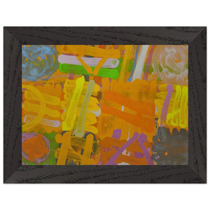 Albert Irvin  Pomona  1991 Premium Wooden Framed Art Print / Poster