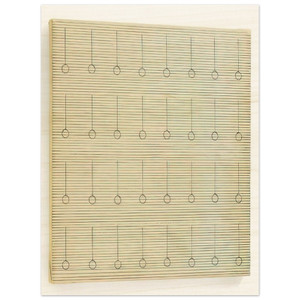 Agnes Martin  Drops Wood Print