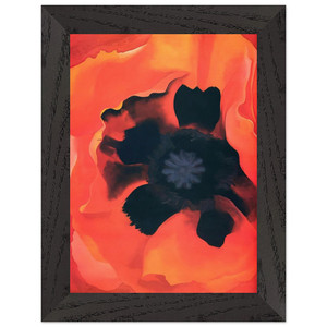 Georgia OKeeffe  Poppy 2 Premium Wooden Framed Art Print / Poster
