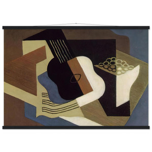 Juan Gris GUITAR AND FRUIT DISH 1919 Matte Paper Poster with Hanger