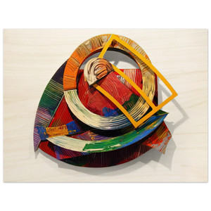 Sam Gilliam  Chehaw Wood Print