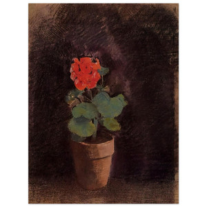 Odilon Redon  GERANIUM Wood Print