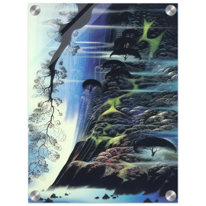 Eyvind Earle  Steep Coast Line Acrylic Print