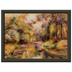 PierreAuguste Renoir  Little River Premium Metal Framed Art Print / Poster