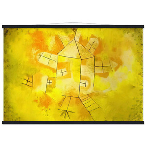 Paul Klee  REVOLVING HOUSE 1921 Museum-Quality Matte Paper Poster with Hanger