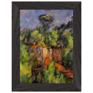Paul Cezanne  Bibemus Quarry Premium Wooden Framed Art Print / Poster