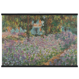 Claude Monet The Artists Garden at Giverny Matte Poster with Hanger