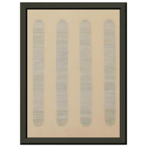 Agnes Martin  Columns Premium Metal Framed Art Print / Poster