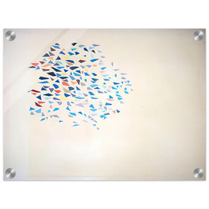 Robert Goodnough  Color Shapes  1975 Acrylic Print