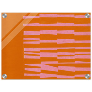 Ellsworth Kelly  Pink and Orange from the series Line Form Color Acrylic Print