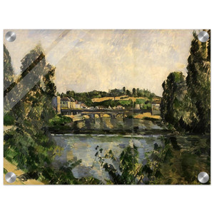 Paul Cezanne  Bridge and Waterfall at Pontoise Acrylic Print