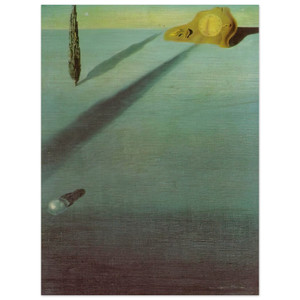 Salvador Dali  THE SENSE OF SPEED Wood Print