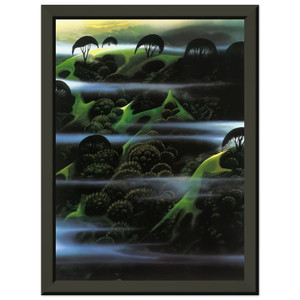 Eyvind Earle  Early Morning Fog Premium Metal Framed Art Print / Poster