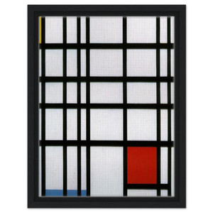 Piet Mondrian  Composition with Red Yellow and Blue Framed Canvas