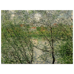 claude monet  The Isle GrandeJatte on the Siene Wood Print