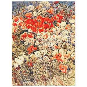 Childe Hassam  The island garden Wood Print