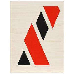 Omar Rayo  Gohei V  1970 Wood Print