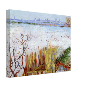 Vincent van Gogh  Snowy Landscape with Arles in the Background Canvas