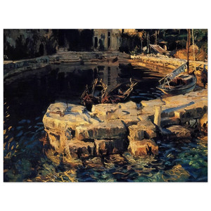 John Singer Sargent  San Vigilio Lake Garda Wood Print