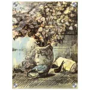 Vincent van Gogh  Honesty in a Vase Acrylic Print