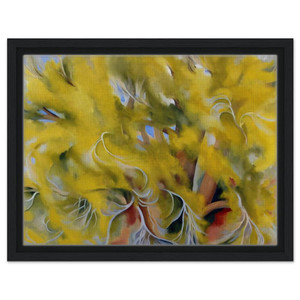 Georgia OKeeffe  Cottonwood Tree in Spring Framed Canvas