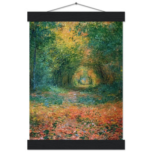 Claude Monet Undergrowth Museum-Quality Matte Paper Poster with Hanger
