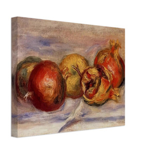 PierreAuguste Renoir  Three Pomegranates and Two Apples Canvas