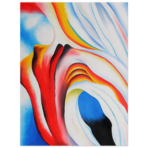 Georgia OKeeffe  Music Pink and Blue Aluminum Print