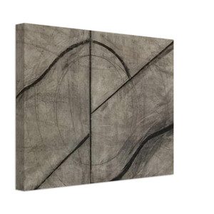 Allan Kaprow  Drawing Based Upon the Breath Canvas