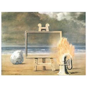 Rene Magritte  THE FAIR CAPTIVE 1947 Aluminum Print