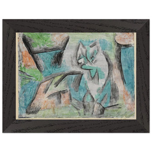 Paul Klee  A KIND OF CAT 1937 Premium Wooden Framed Art Print / Poster