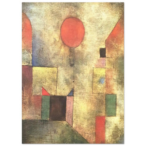 Paul Klee  RED BALLOON 1922 Fine Art Poster / Art Print