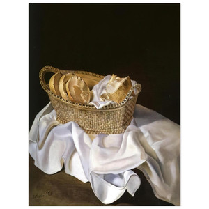 Salvador Dali  THE BASKET OF BREAD Aluminum Print