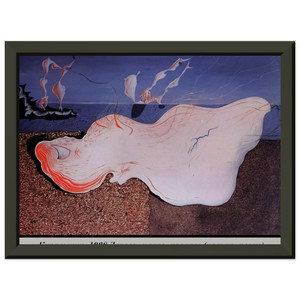 Salvador Dali  THE BATHER Premium Metal Framed Art Print / Poster