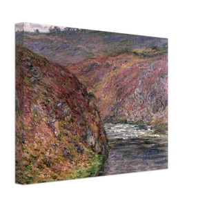 claude monet  Valley of the Creuse Grey Day Canvas