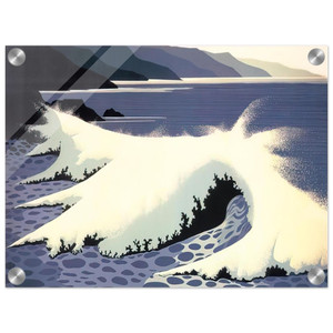 Eyvind Earle  The White Wave Acrylic Print