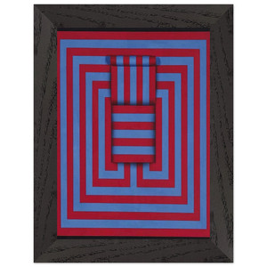 Omar Rayo  Witoto  1970 Premium Wooden Framed Art Print / Poster