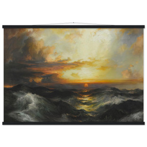 Thomas Moran  Setting Sun at Sea Museum-Quality Matte Paper Poster with Hanger