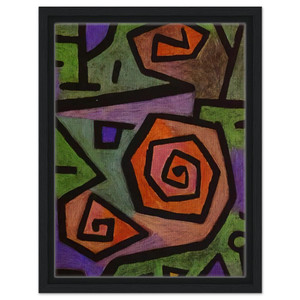 Paul Klee  HEROIC ROSES 1938 Framed Canvas