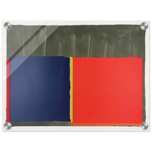 John Hoyland  Red Blue  1969 Acrylic Print