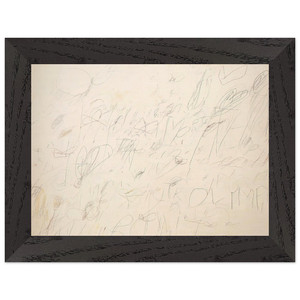 Cy Twombly  Olympia Premium Wooden Framed Art Print / Poster