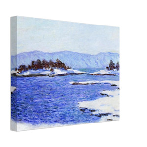 claude monet  The Banks of the Fjord at Christiania Canvas