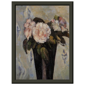 Paul Cezanne  Dark Blue Vase Premium Metal Framed Art Print / Poster