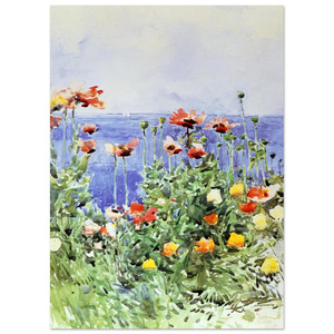 Childe Hassam  Poppies Isles of Shoals 02 Fine Art Poster / Art Print